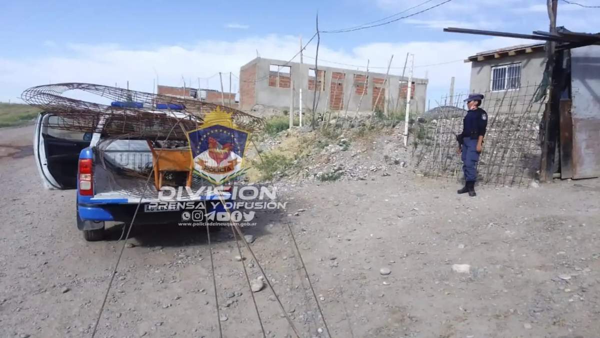 Elementos robados en Centenario. Fuente: (Policía del Neuquén)