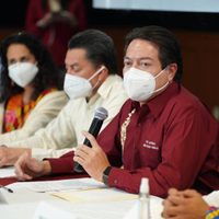 Mario Delgado evade cuestionamientos sobre candidatura de Félix Salgado; se acatará fallo, dice
