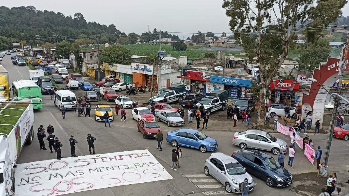 Bloqueo en San Miguel Topilejo