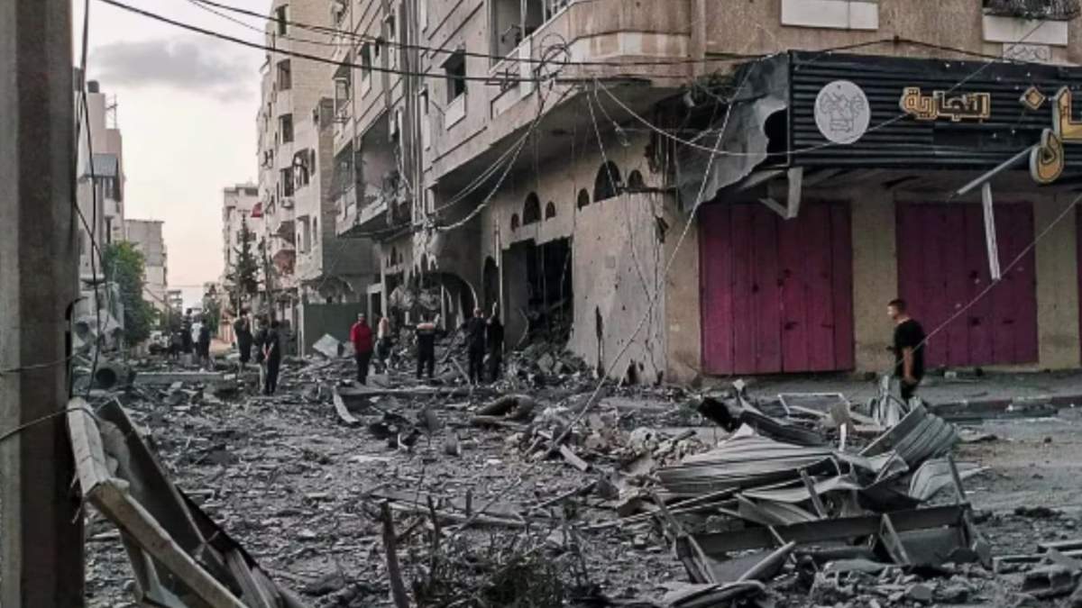 Bombardeo israelí en Tal al Hawa