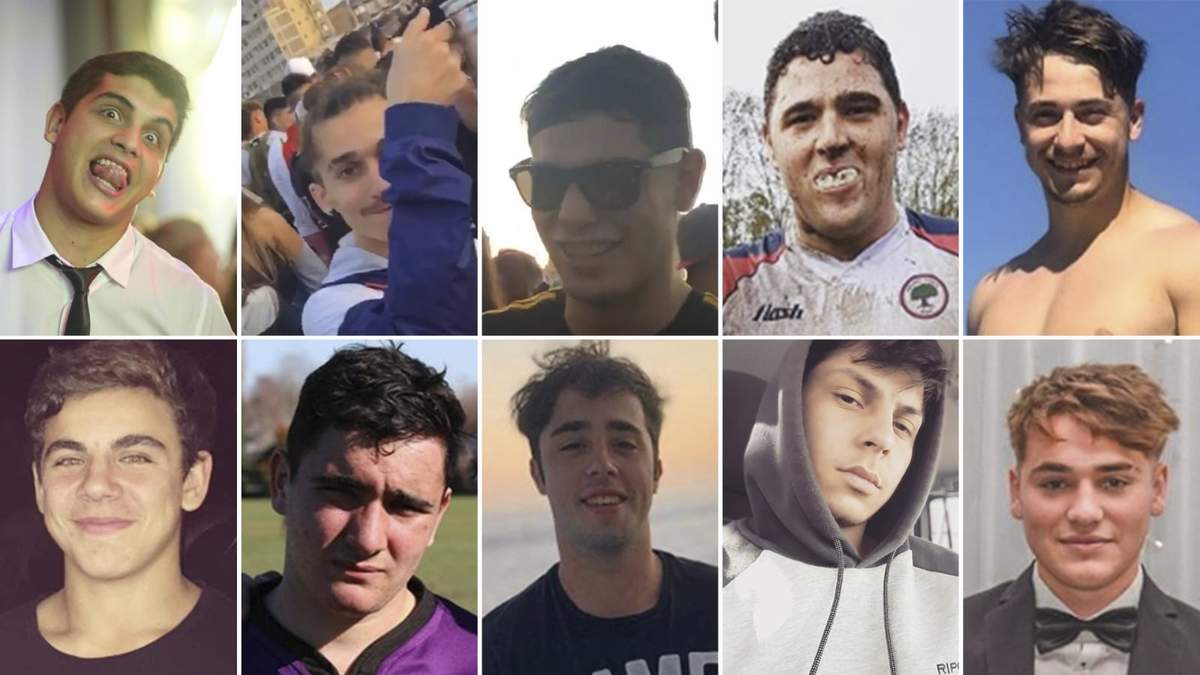Los rugbiers juzgados por el asesinato de Báez Sosa. Fuente: (Twitter)