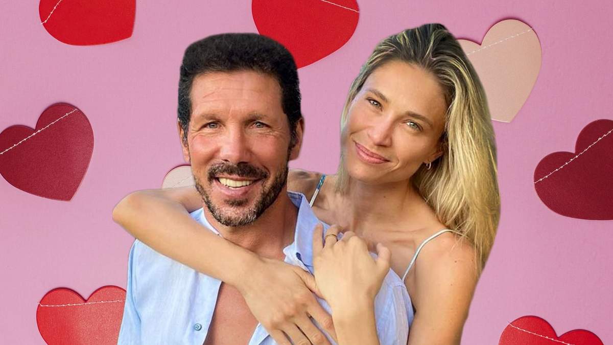 Cholo Simeone y Carla Pereyra. Fuente: (Minuto Neuquén)
