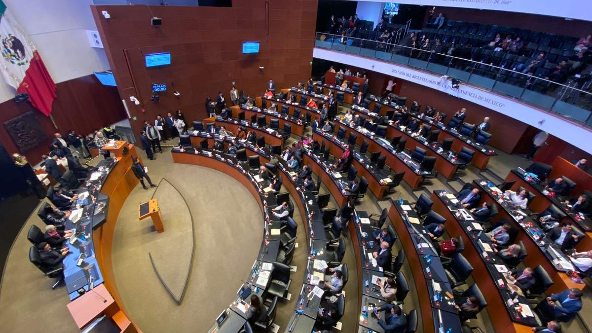 La sesión en el Senado de la República
