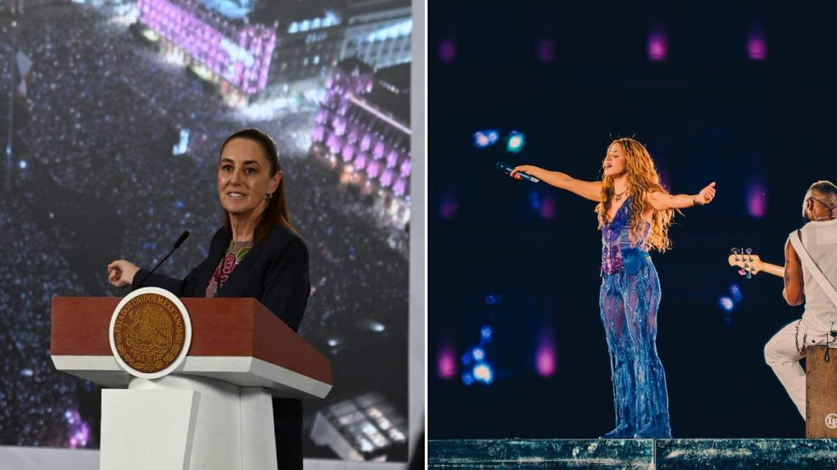 La presidenta Claudia Sheinbaum habló del concierto de Shakira