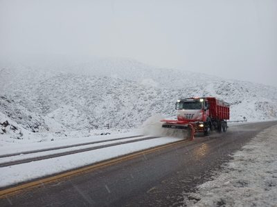 Así está Alta Montaña: nevadas y el Paso cerrado
