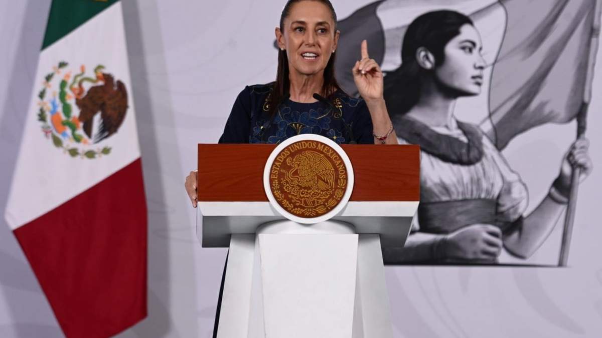 La presidenta Claudia Sheinbaum en la mañanera