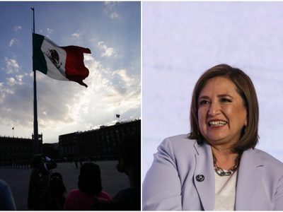 Xóchitl Gálvez formaliza petición a AMLO: que se coloque la Bandera en marcha de la Marea Rosa