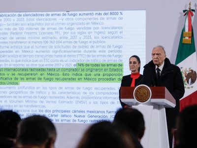 Sheinbaum usará informe de armas de EU en negociaciones con Trump
