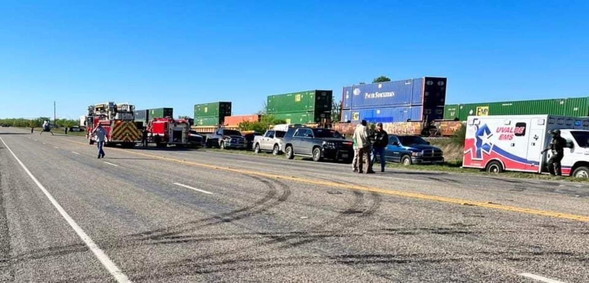 El tren fue detenido cerca de Uvalde, Texas