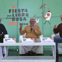 Juan Rulfo en la Fiesta del Libro y de la Rosa en la UNAM