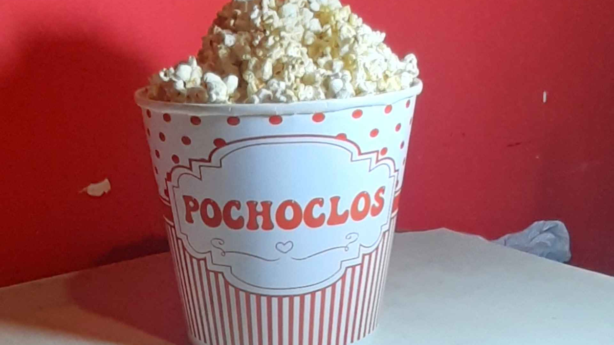 Balde de pochoclos. Fuente: (Instagram)