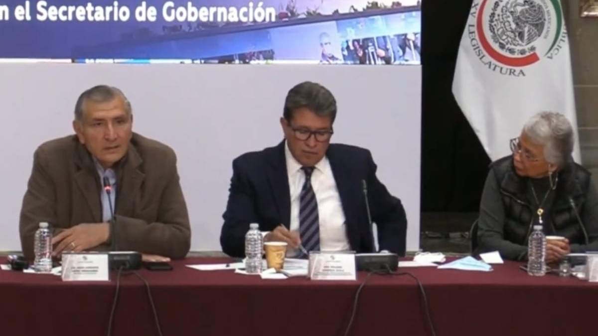 Adán Augusto López, Ricardo Monreal y Olga Sánchez Cordero