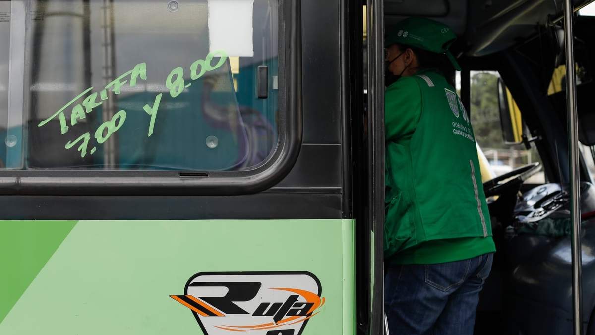 Una unidad del transporte público de la CDMX