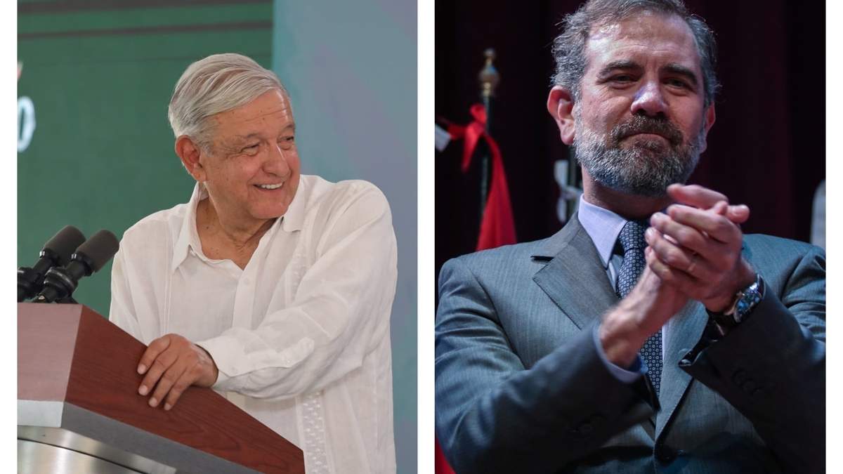 AMLO y Lorenzo Córdova