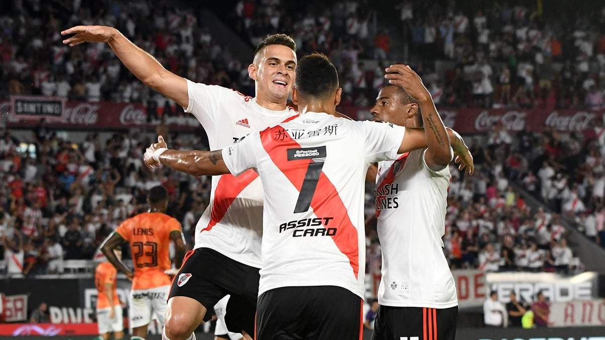 Borré, Suárez y De La Cruz. Fuente (Instagram)