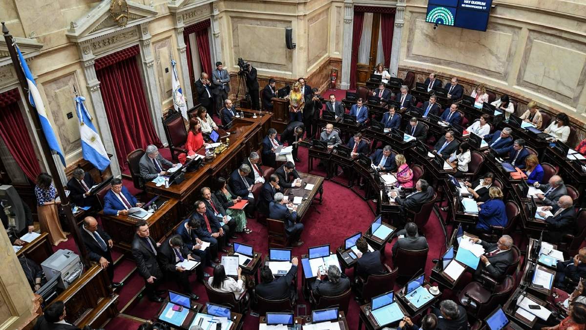 Senado de la Nación. Fuente: (Twitter)