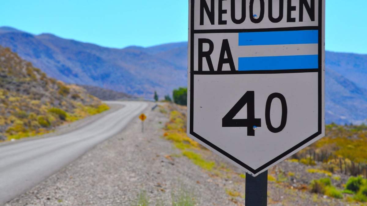 Ruta 40 Neuquén. Fuente: (Twitter)