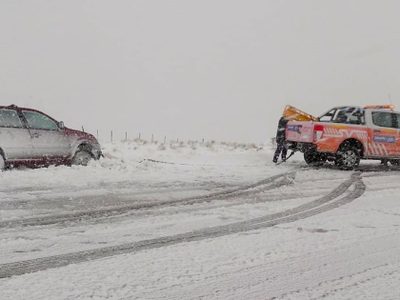 Varias rutas provinciales intransitables por acumulación de nieve