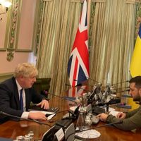Boris Johnson se reúne por sorpresa con Zelenski en Kiev