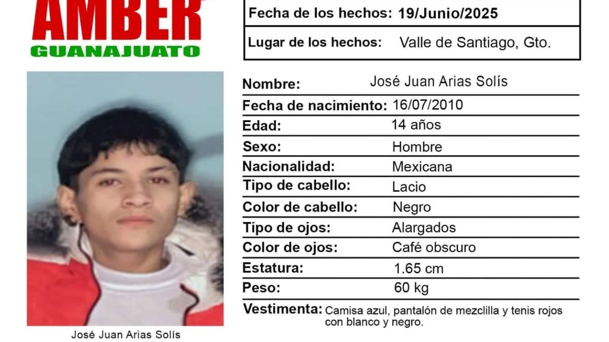 La ficha de búsqueda de José Juan Arias Solís