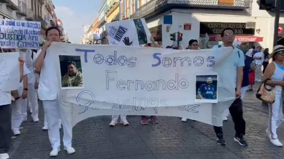 La marcha de personal de salud