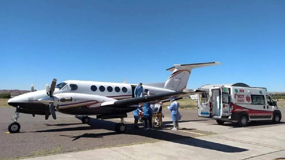 El avión sanitario de Neuquén volvió a operar esta semana. Fuente (Neuquén Informa)