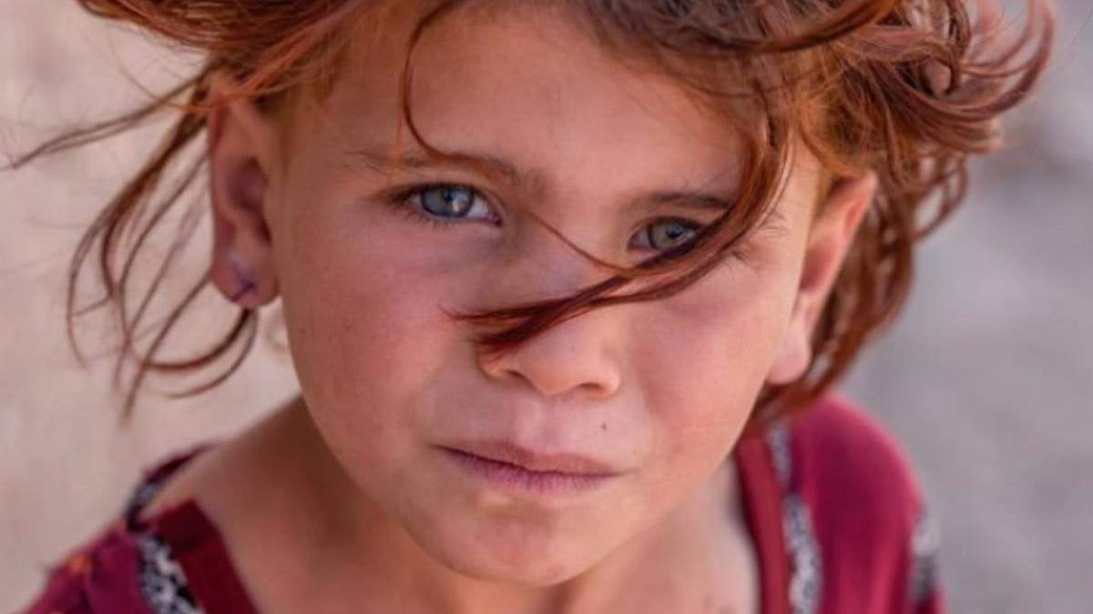 Imagen de archivo de una niña afgana
