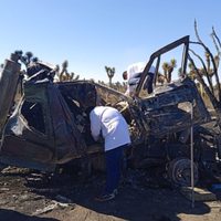 Vuelca y explota pipa con diésel en la carretera Matehuala-SLP (Video)