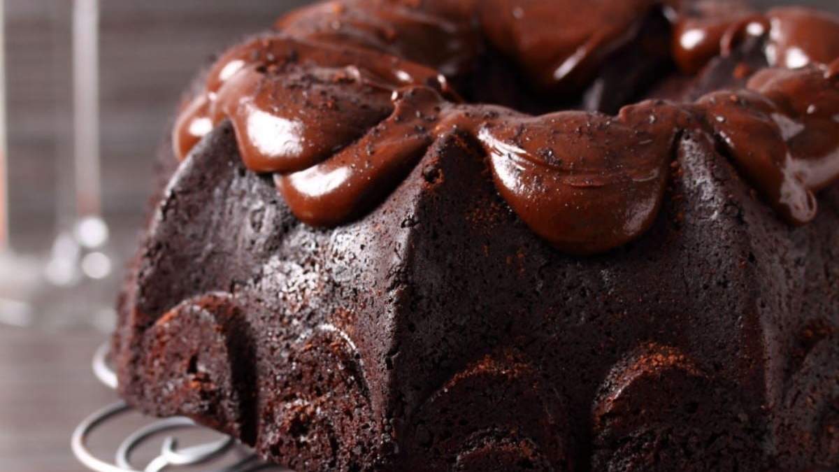 Torta de chocolate y vino. Fuente: (Instagram)