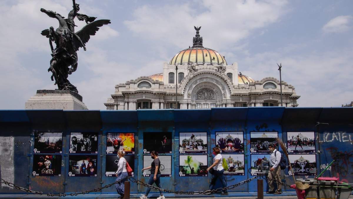 Bellas Artes, en la víspera del 8M