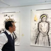 El pintor oaxaqueño José Manuel Montes presenta su exposición “Hombres y Patronos” en Barcelona