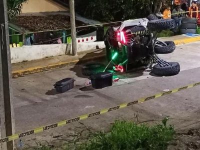 Joven muere al salir disparada del razer que le regalaron por su cumpleaños en Poza Rica (Video)