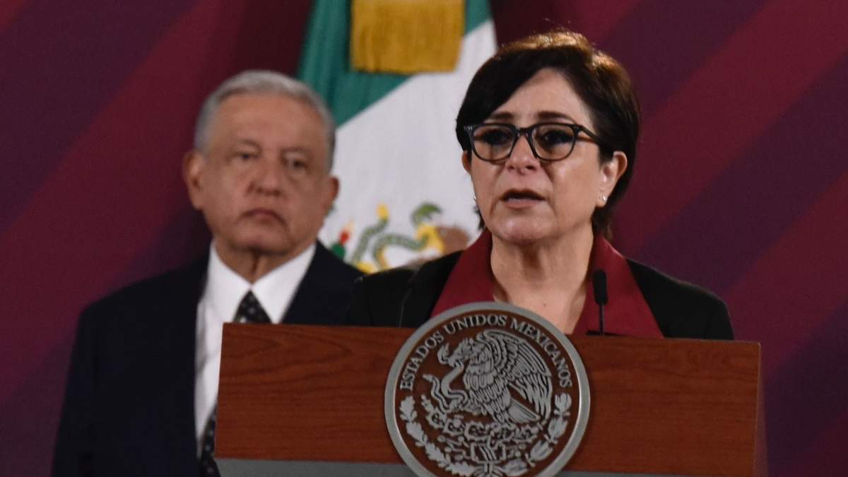 La coordinadora Nacional de Protección Civil, Laura Velázquez Alzúa
