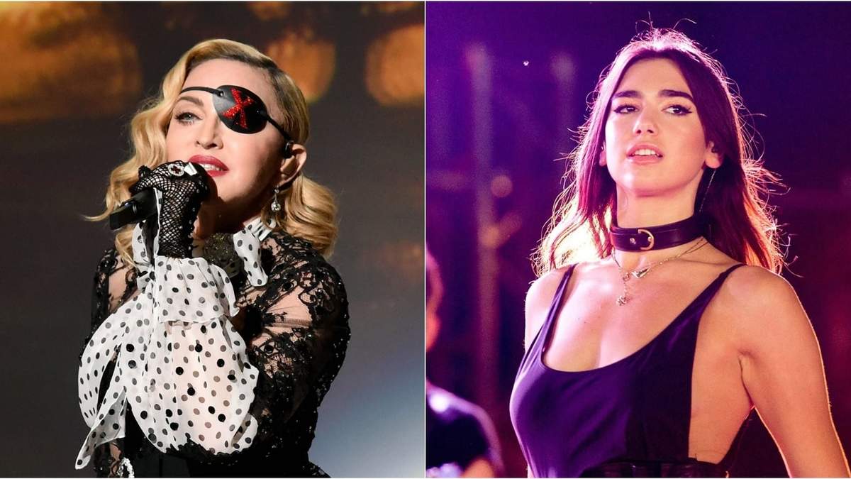 Madonna y Dua Lipa. Fuente: (Instagram)