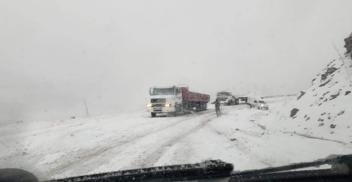 Nevadas en la ruta nacional 40. Fuente: (Secretaría de Emergencias y Gestión del Riesgo)