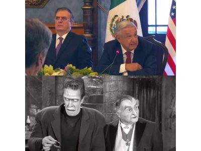 Fox se mofa de AMLO y Ebrard comparándolos con miembros de la familia Monster