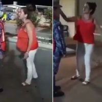 Embarazada ofende y cachetea a una soldado en un puesto militar de Sonora