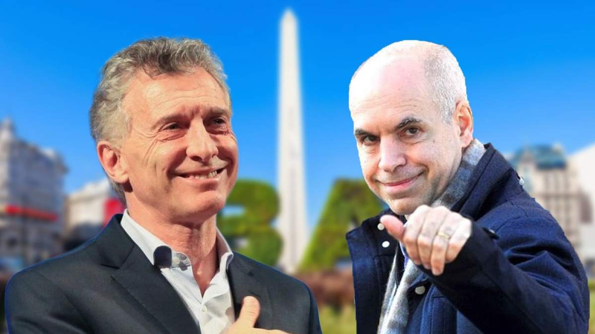 El expresidente Mauricio Macri y el jefe de Gobierno porteño Horacio Rodríguez Larreta. Fuente: (Minuto Neuquén)