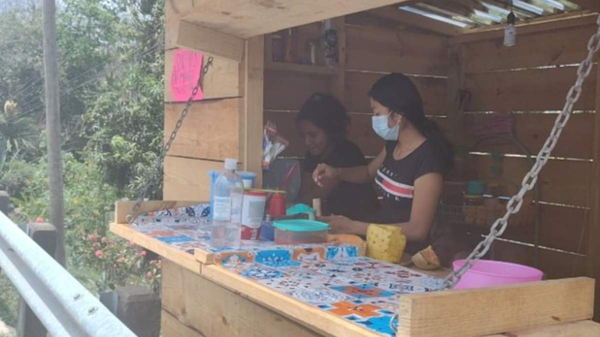 Puesto de raspados de Esmeralda