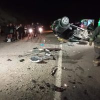 Tremendo choque frontal en la Ruta 40 dejó solo heridos leves