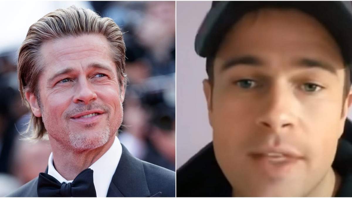 Brad Pitt y Luciano Chierichetti. Fuente: (Twitter)