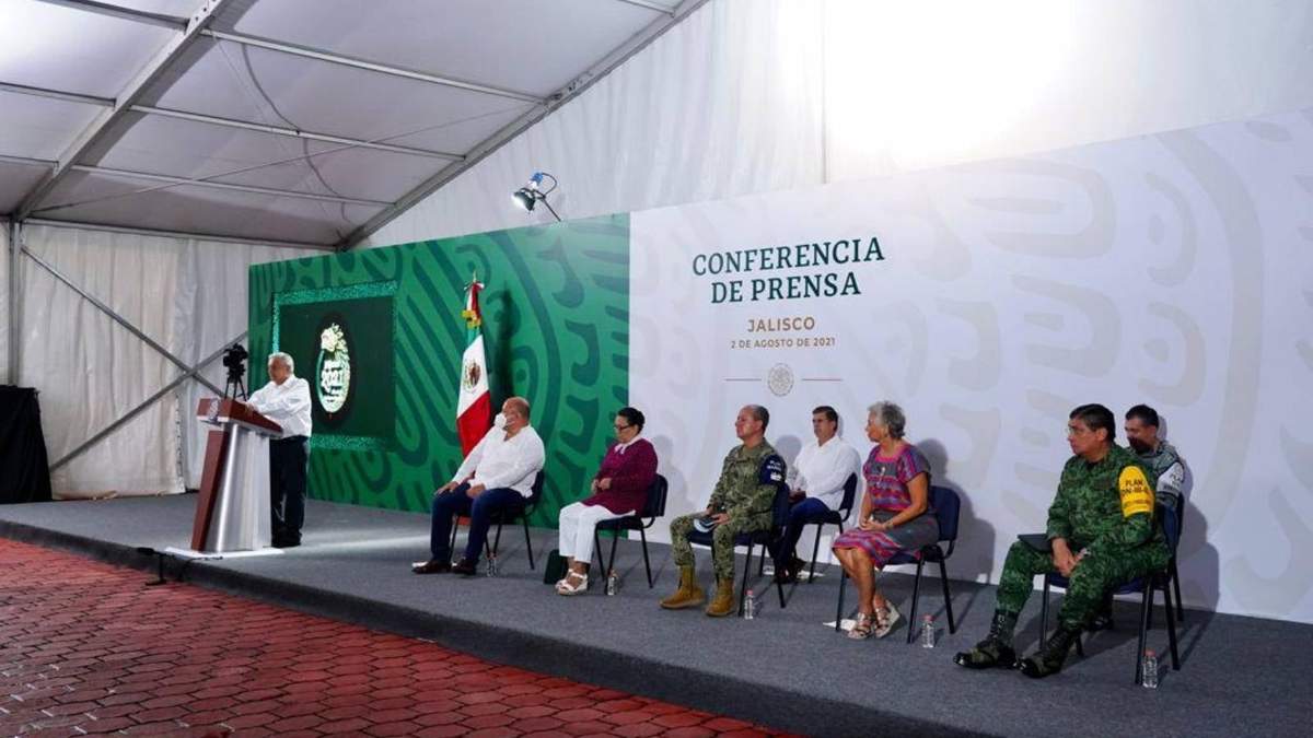 El presidente López Obrador en Puerto Vallarta, Jalisco