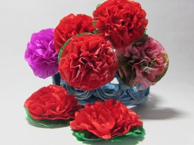 Con servilletas de papel y sin gastar un peso, creá estas increíbles flores de origami para decorar cualquier ambiente