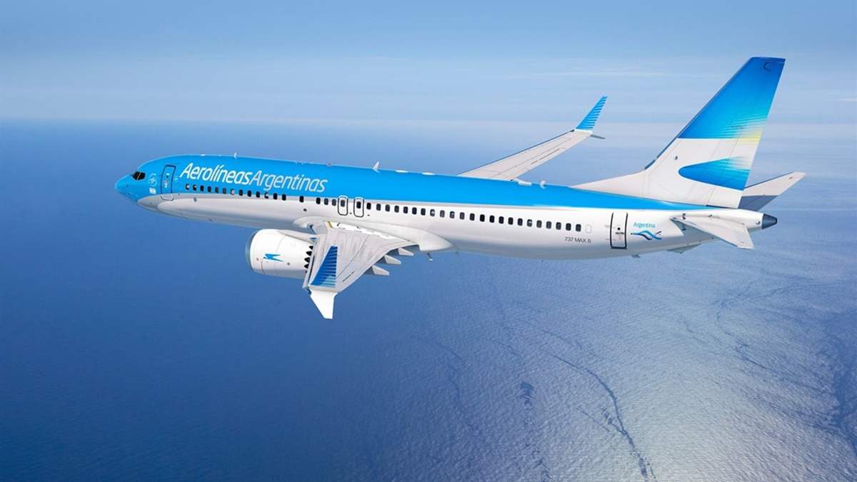 Aerolíneas Argentinas. Fuente: (Twitter)