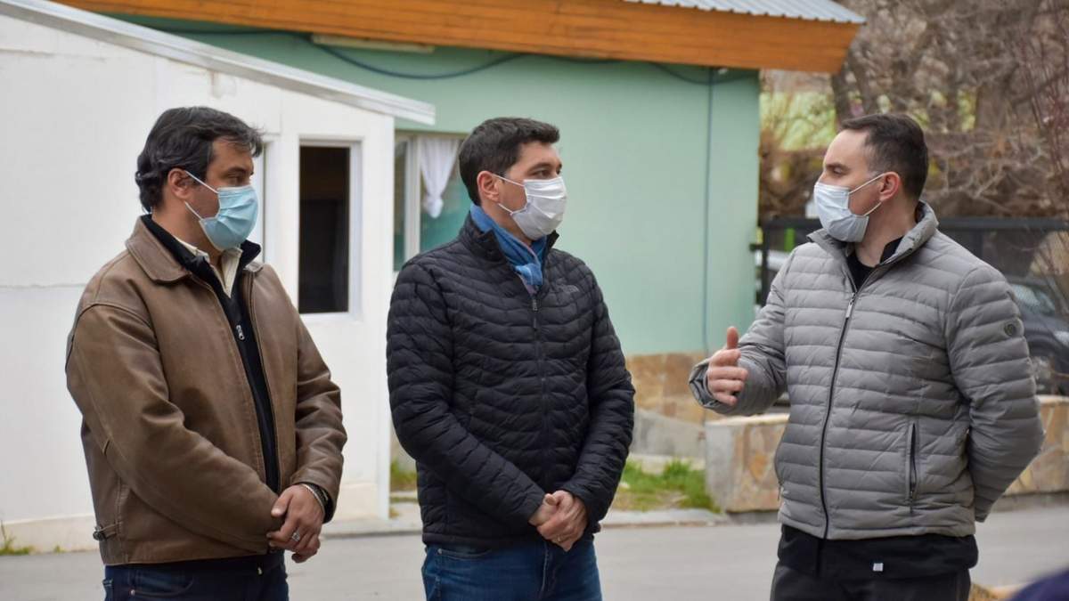 Marcos y Carlos Koopmann en Zapala. Fuente: (Twitter)