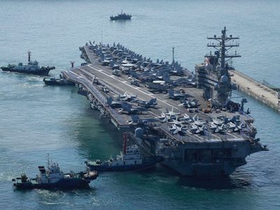 Portaaviones de EU llega a Corea del Sur para ejercicios