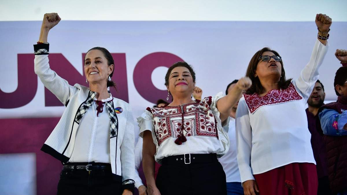 Claudia Sheinbaum, Clara Brugada y Aleida Alavez