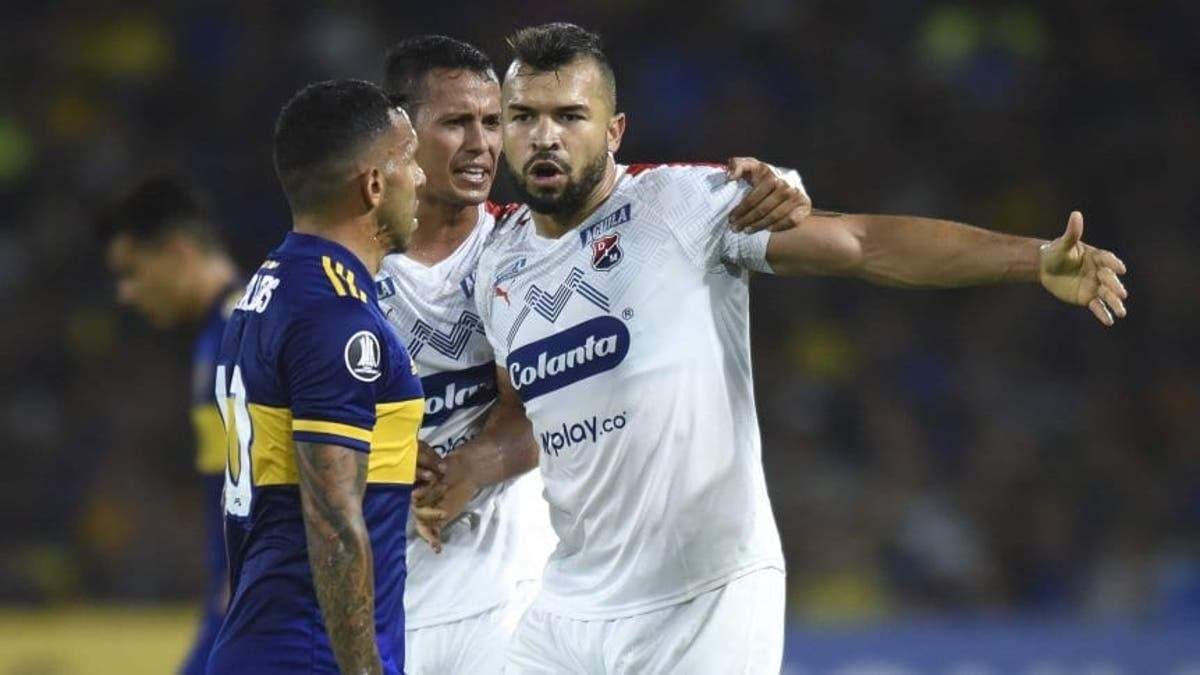Boca - Independiente Medellín. Fuente: (Twitter).