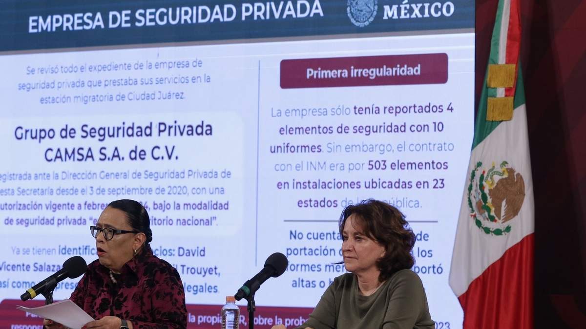Rosa Icela Rodríguez y Sara Irene Herrerías Guerra