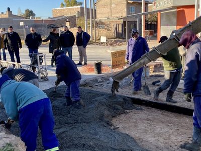 Continúa la obra multipropósito de la calle Belgrano entre Rohde y Necochea